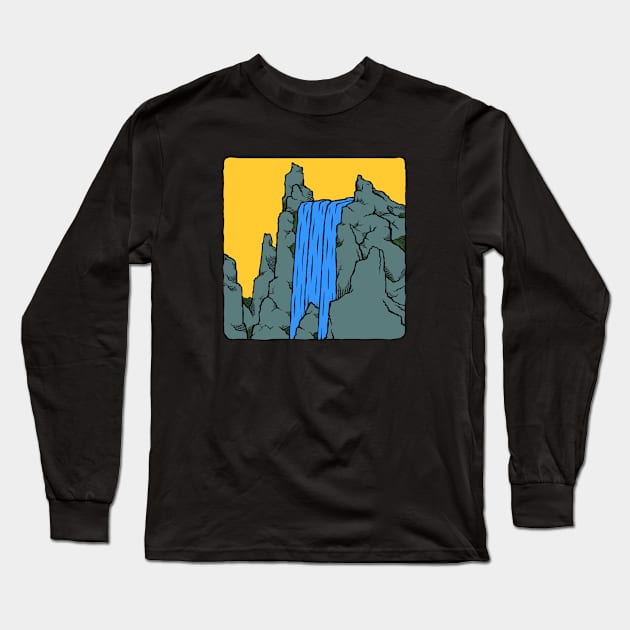 Waterfall Long Sleeve T-Shirt by DOORS project